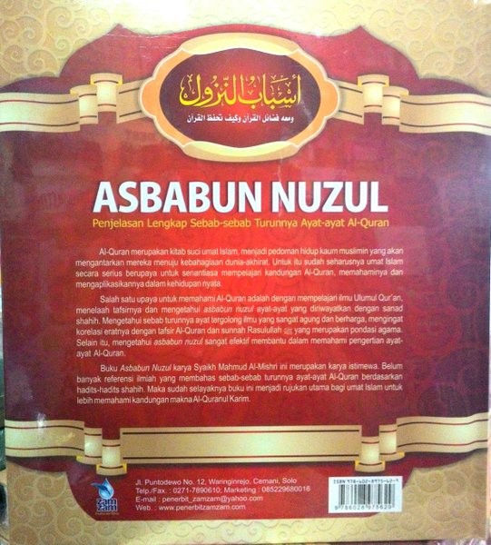 Asbabun Nuzul Omah Buku Muslim